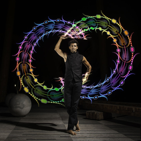 Visual Poi MAXI, controllable by PC or Mac