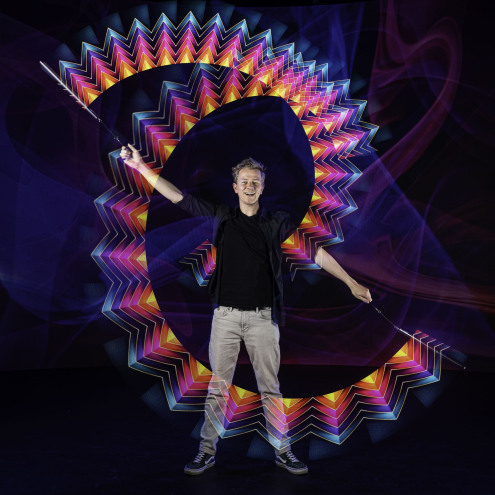 Feel the joy of spinning Visual Poi!