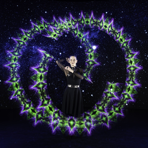 Display dazzling graphics all around you