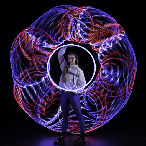 Light painting is fun with Visual Hoop