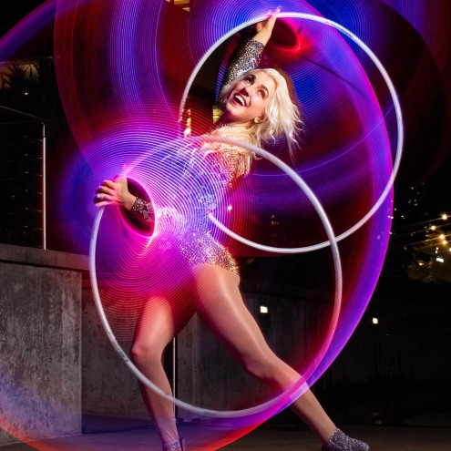 Grace Good spinning Visual Hoops