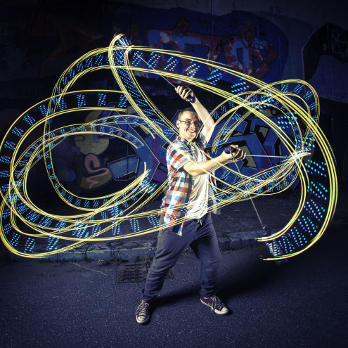 Zebra LED Poi – be unique