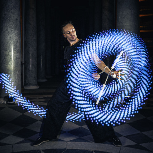 Spiral wrapping LED experience!