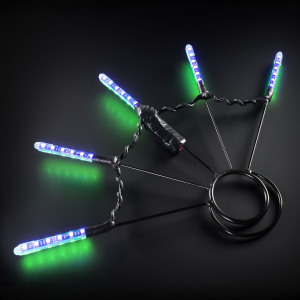 LED fans for spinning & programmable