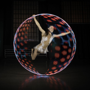 LED Cyr wheel pyroterra lighttoys