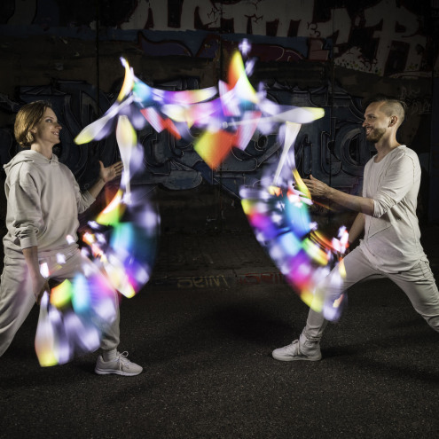 The lighttest and brigtest LED juggling club in the world!