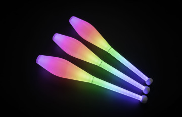 Led pixel juggling club programmable