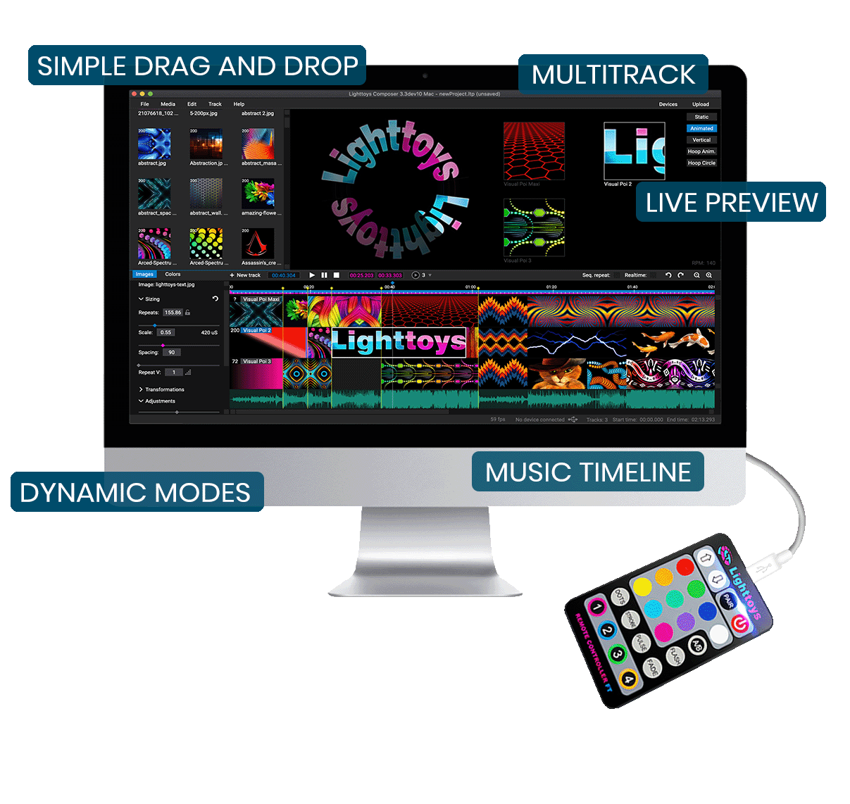 pyroterra lighttoys software ltcomposer for programming leds