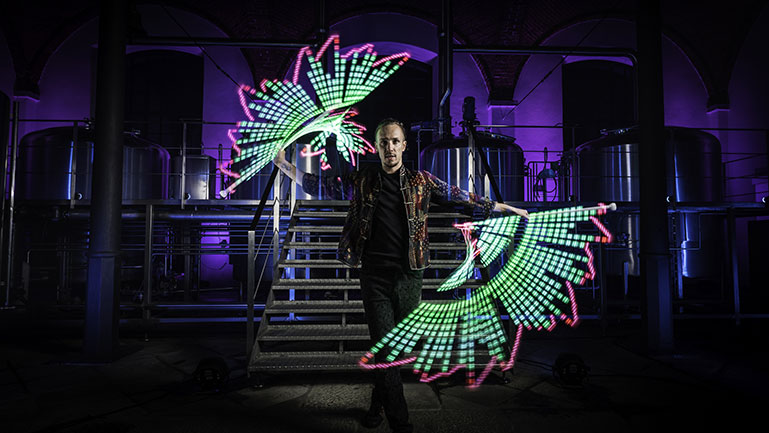 Lumi LED pixel staff light painting