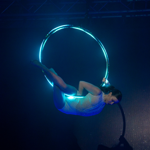 LED Aerial Hoop FT2 by Pyroterra Lighttoys