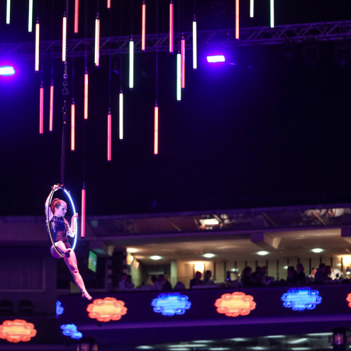 LED Aerial Hoop FT2 – with 2 programmable segments