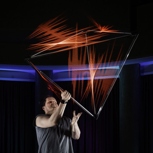 Lumi LED pyramid tetrahedron