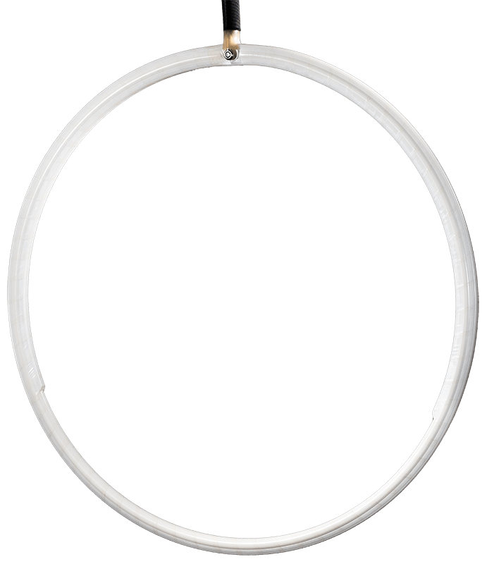 LED Aerial Hoop FT2 - white with alpha transparency
