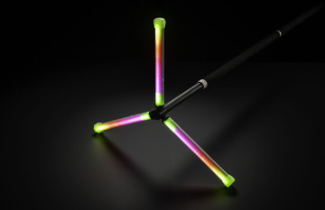 programmable LED pixel dragon staff